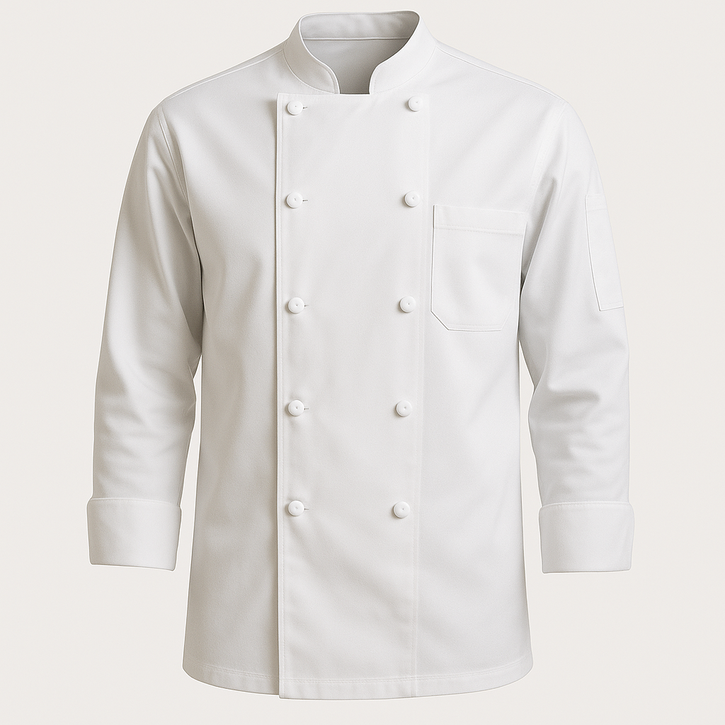 Filipina de Chef blanca - Tela de alta resistencia - Unisex
